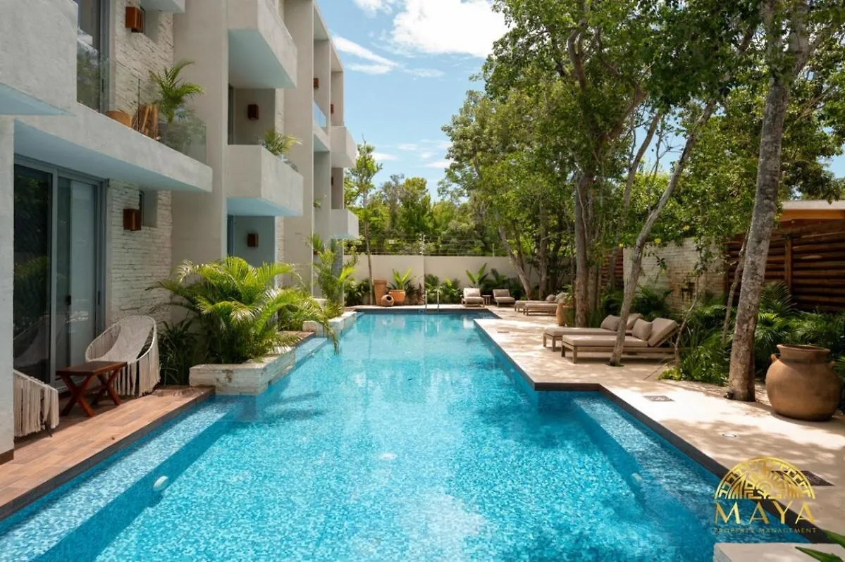 דירה טולום Nhoa 203A Lux 2Br Condo Pool View In Aldea Zama