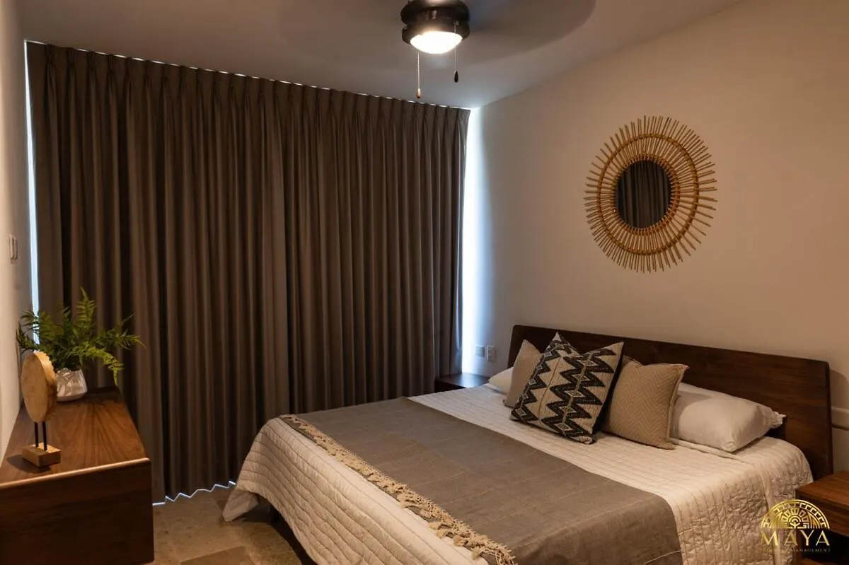 アパート Nhoa 203A Lux 2Br Condo Pool View In Aldea Zama トゥルム メキシコ