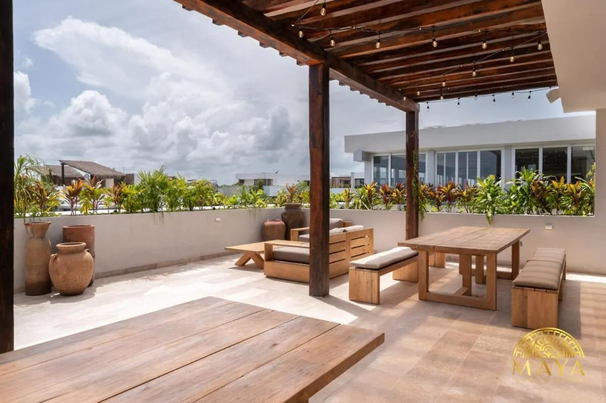 アパート Nhoa 203A Lux 2Br Condo Pool View In Aldea Zama トゥルム