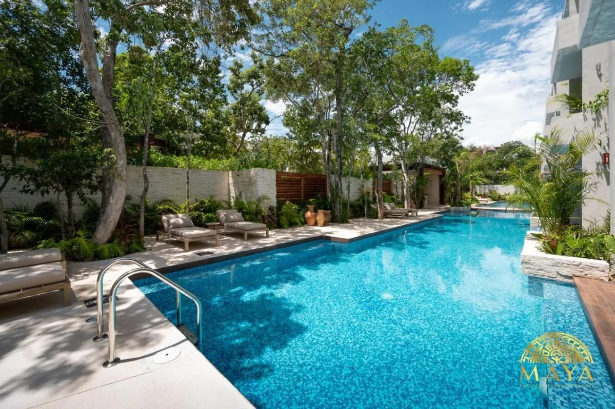 アパート Nhoa 203A Lux 2Br Condo Pool View In Aldea Zama トゥルム メキシコ